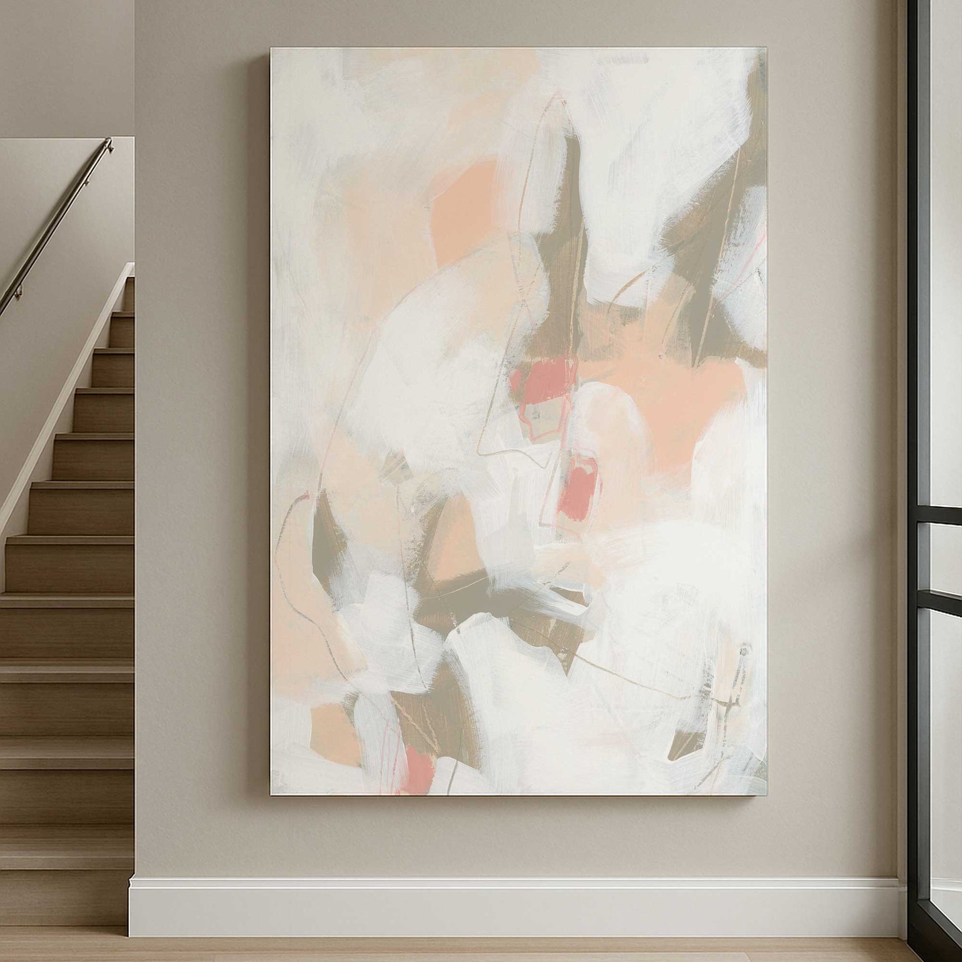 [Color:Stretched Canvas], Picture of art in a room