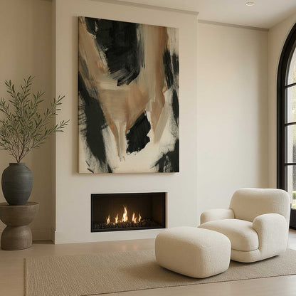 [Color:Stretched Canvas], Picture of art in a room