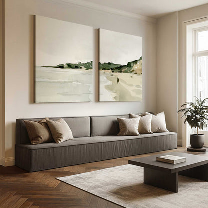 [Color:Stretched Canvas], Picture of art in a room