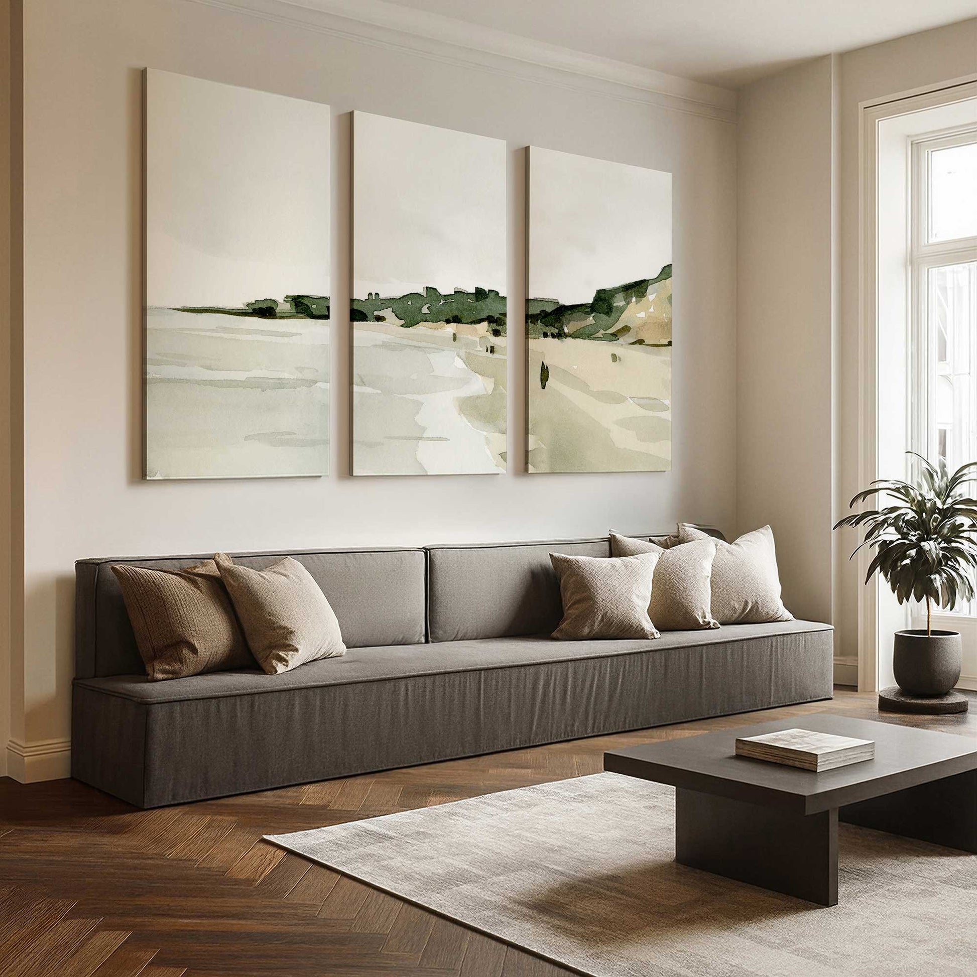 [Color:Stretched Canvas], Picture of art in a room