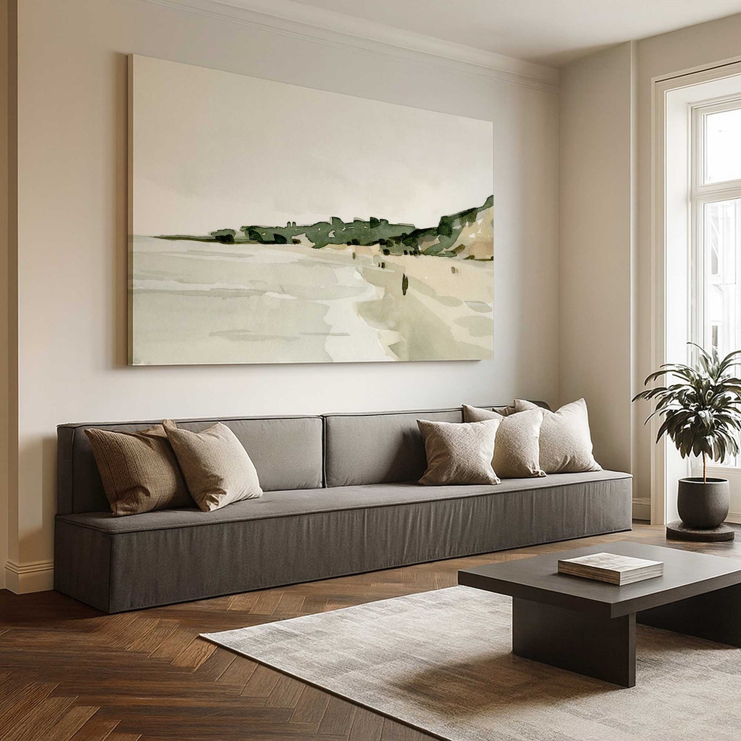 [Color:Stretched Canvas], Picture of art in a room