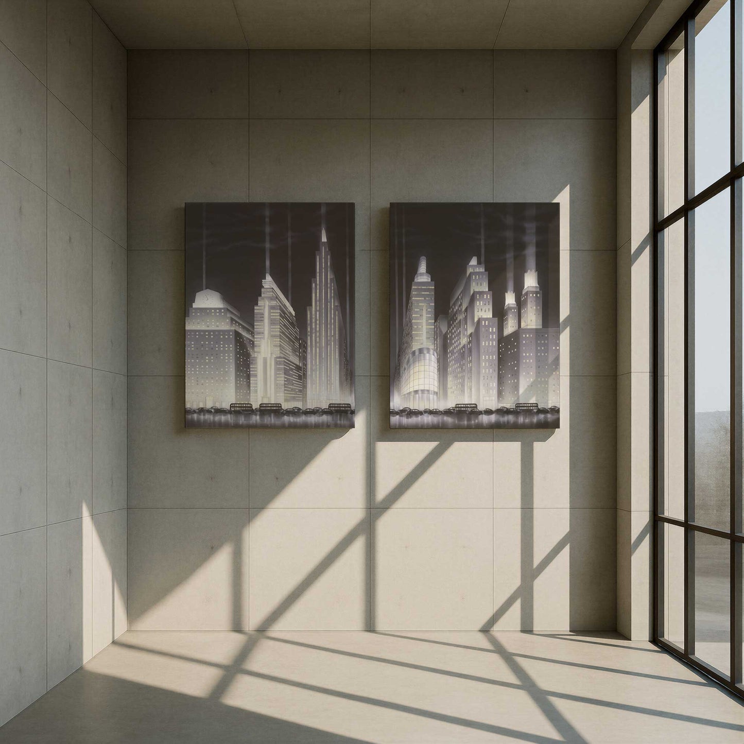 [Color:Stretched Canvas], Picture of art in a room