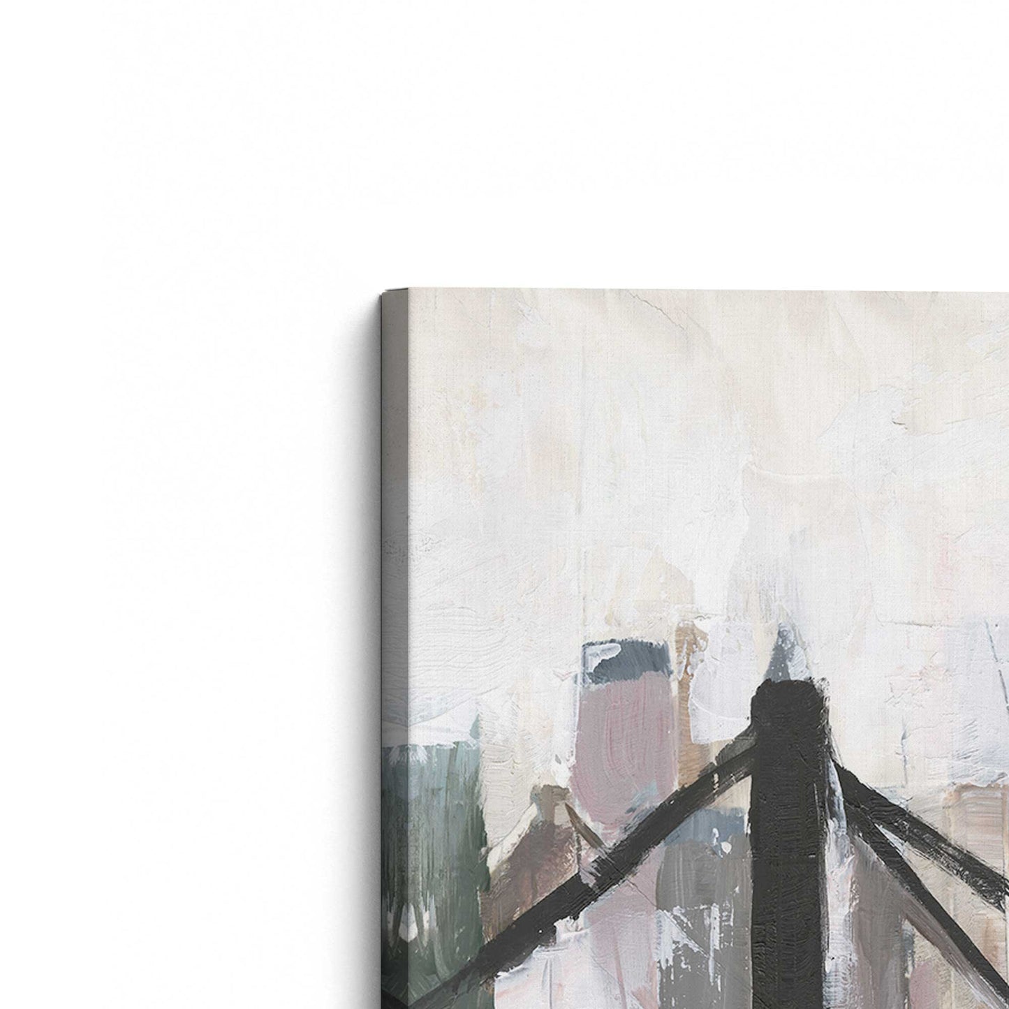 [Color:Stretched Canvas], Picture of the corner of the art