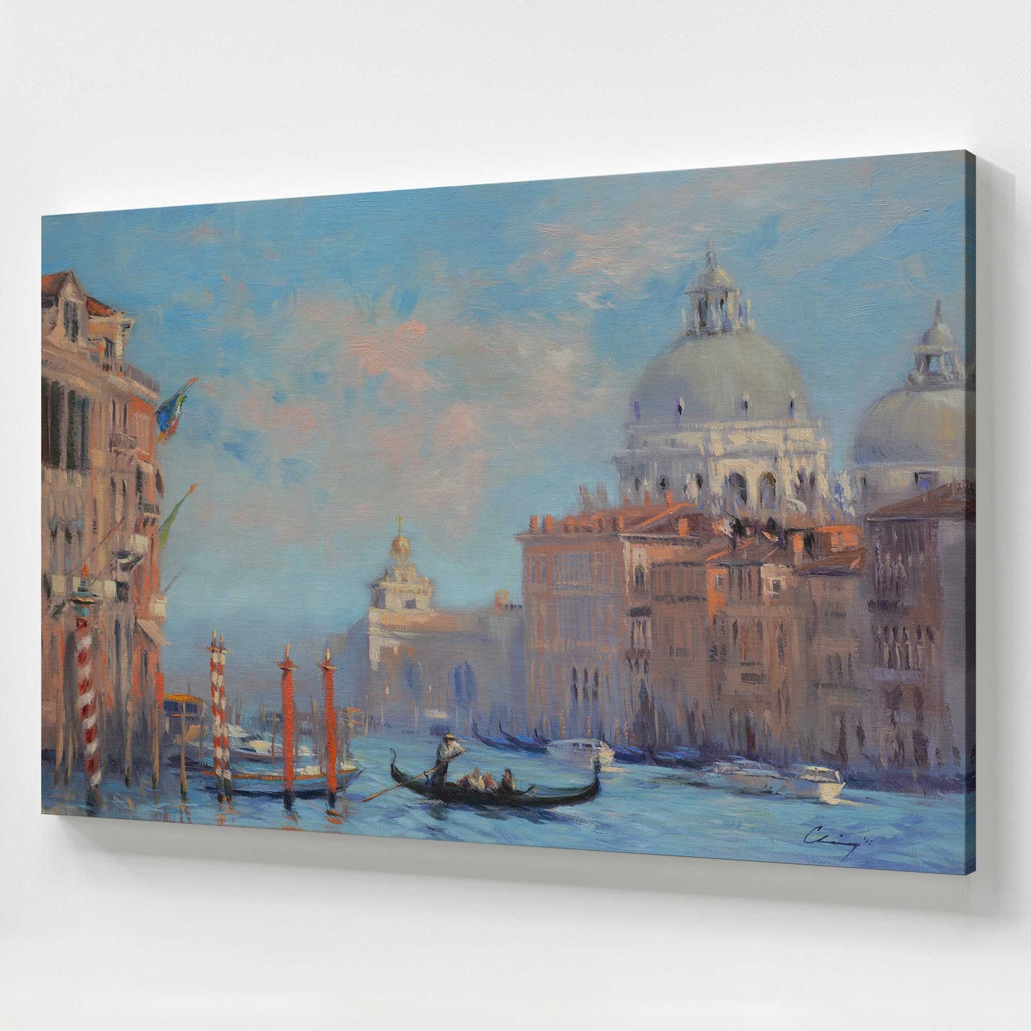 [Color:Stretched Canvas], Picture of art at an angle