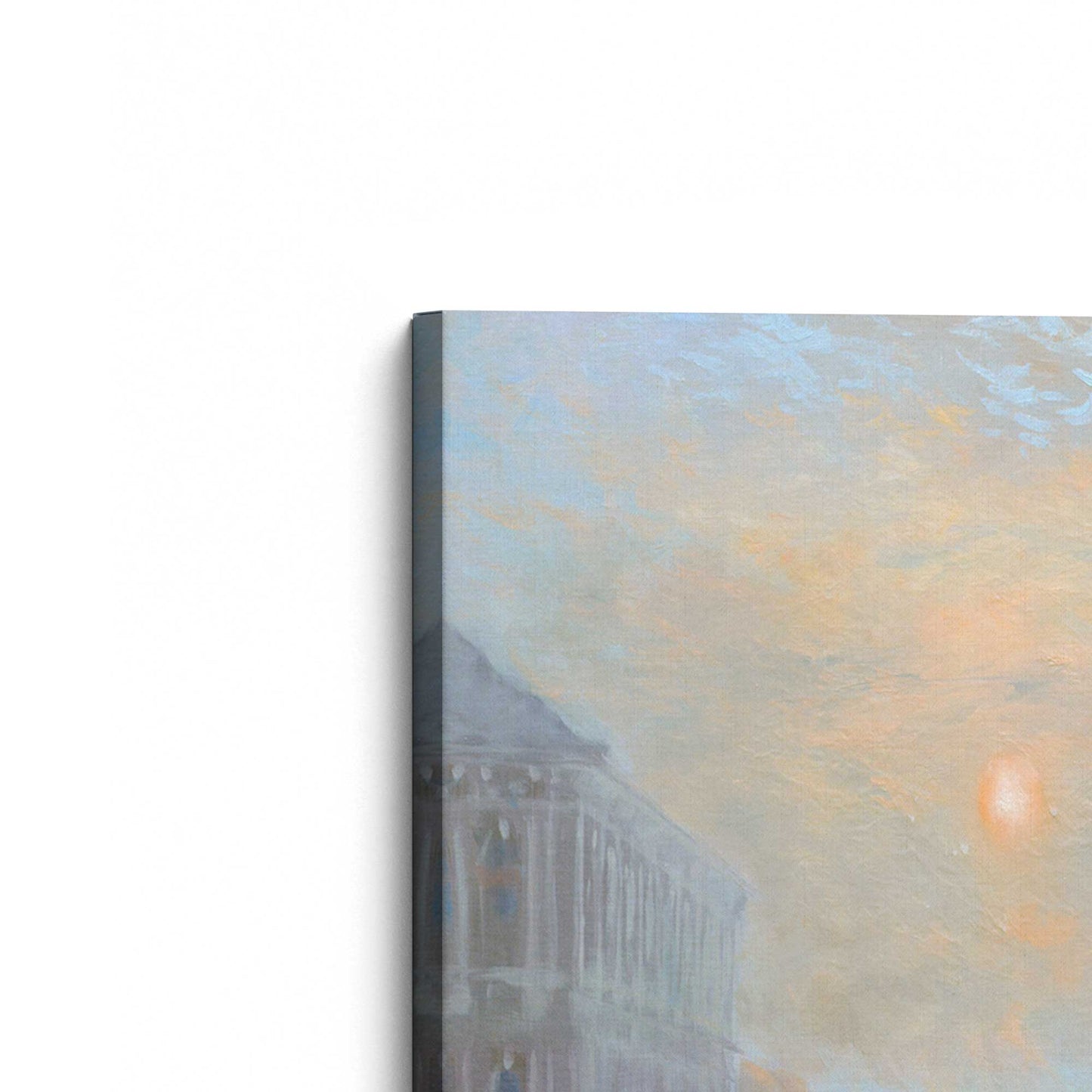 [Color:Stretched Canvas], Picture of the corner of the art