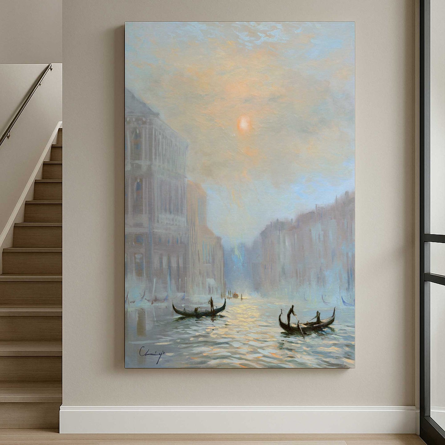[Color:Stretched Canvas], Picture of art in a room
