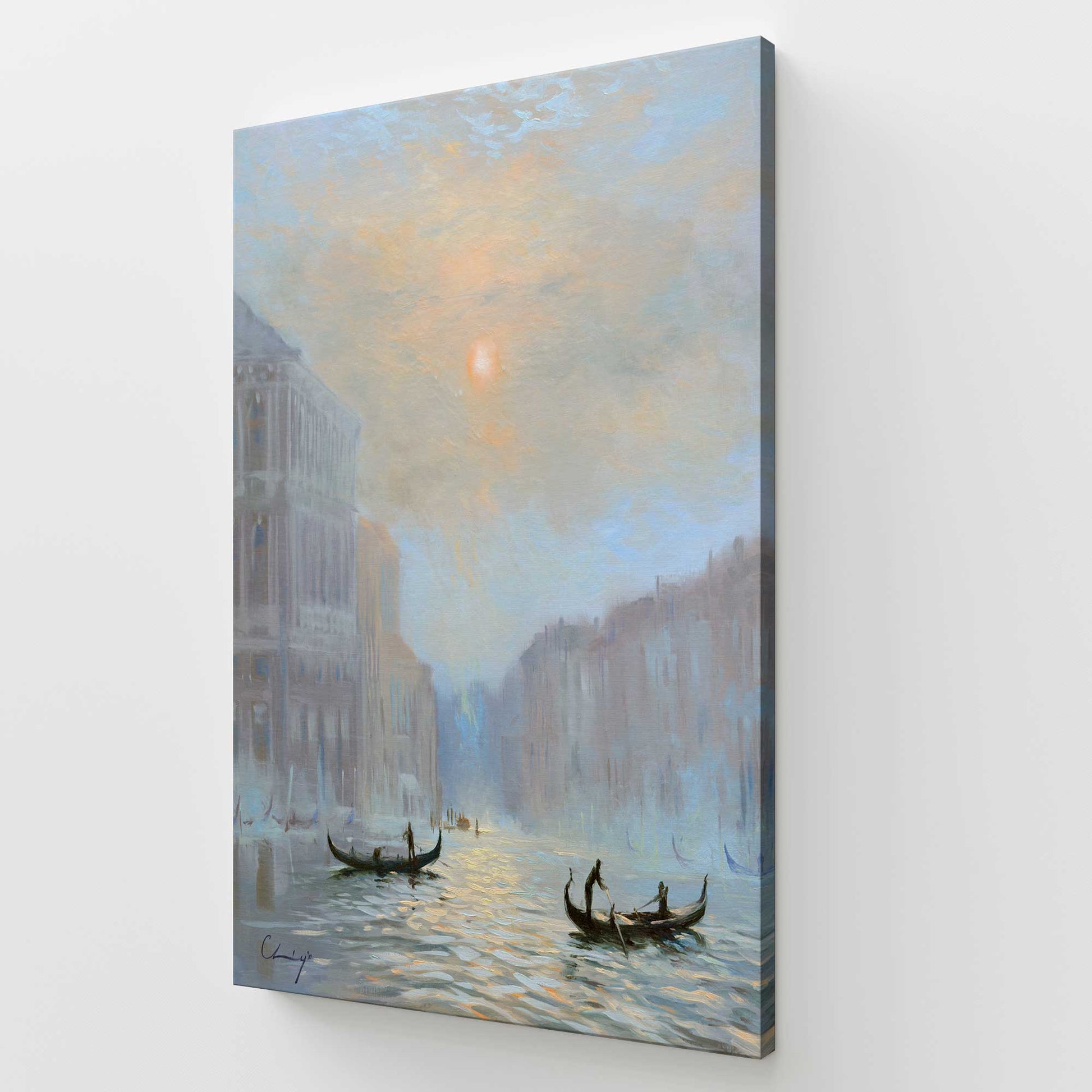[Color:Stretched Canvas], Picture of art at an angle
