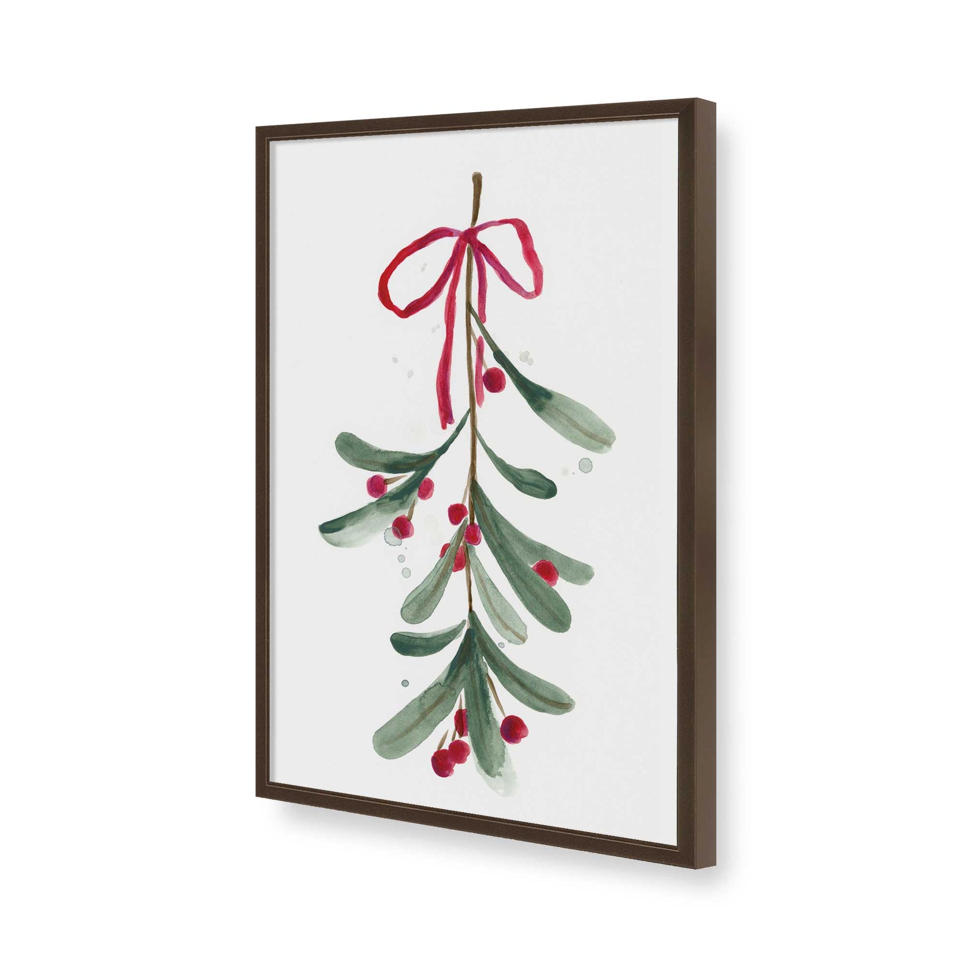 [Color:Brown], Picture of art in a Brown frame of the corner