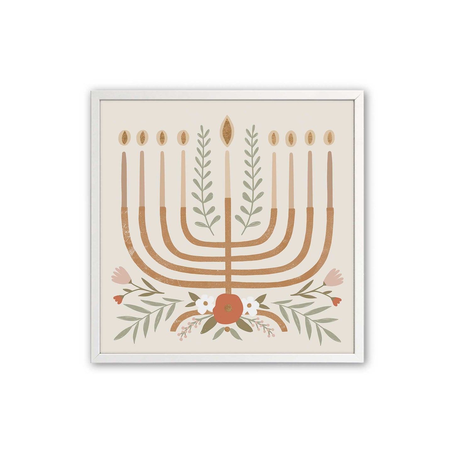 [Color:Opaque White], Picture of art in an Opaque White frame