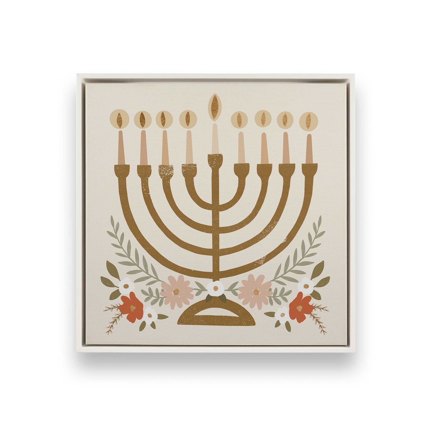 [Color:Opaque White], Picture of art in a White frame