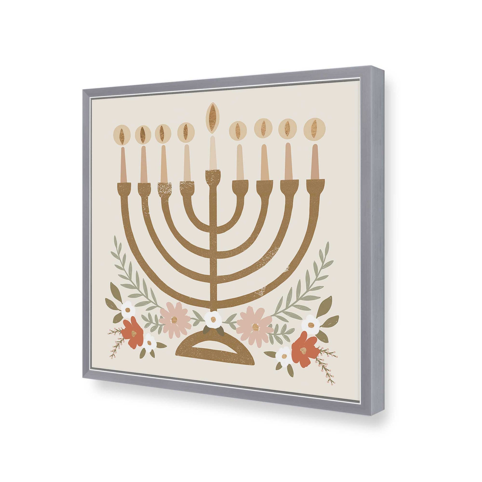 [Color:Polished Chrome], Picture of art in a Polished Chrome frame of the corner