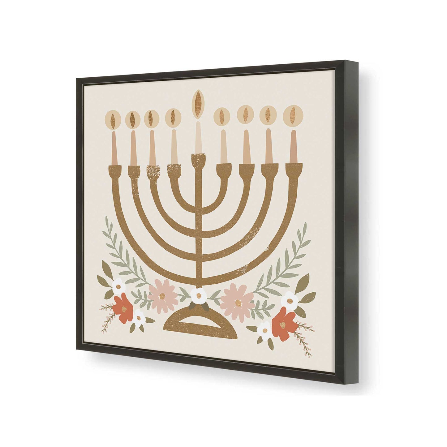 [Color:Satin Black], Picture of art in a Satin Black frame of the corner