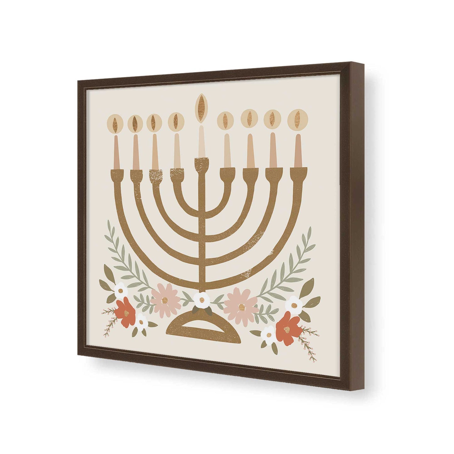 [Color:Espresso], Picture of art in a Espresso frame of the corner