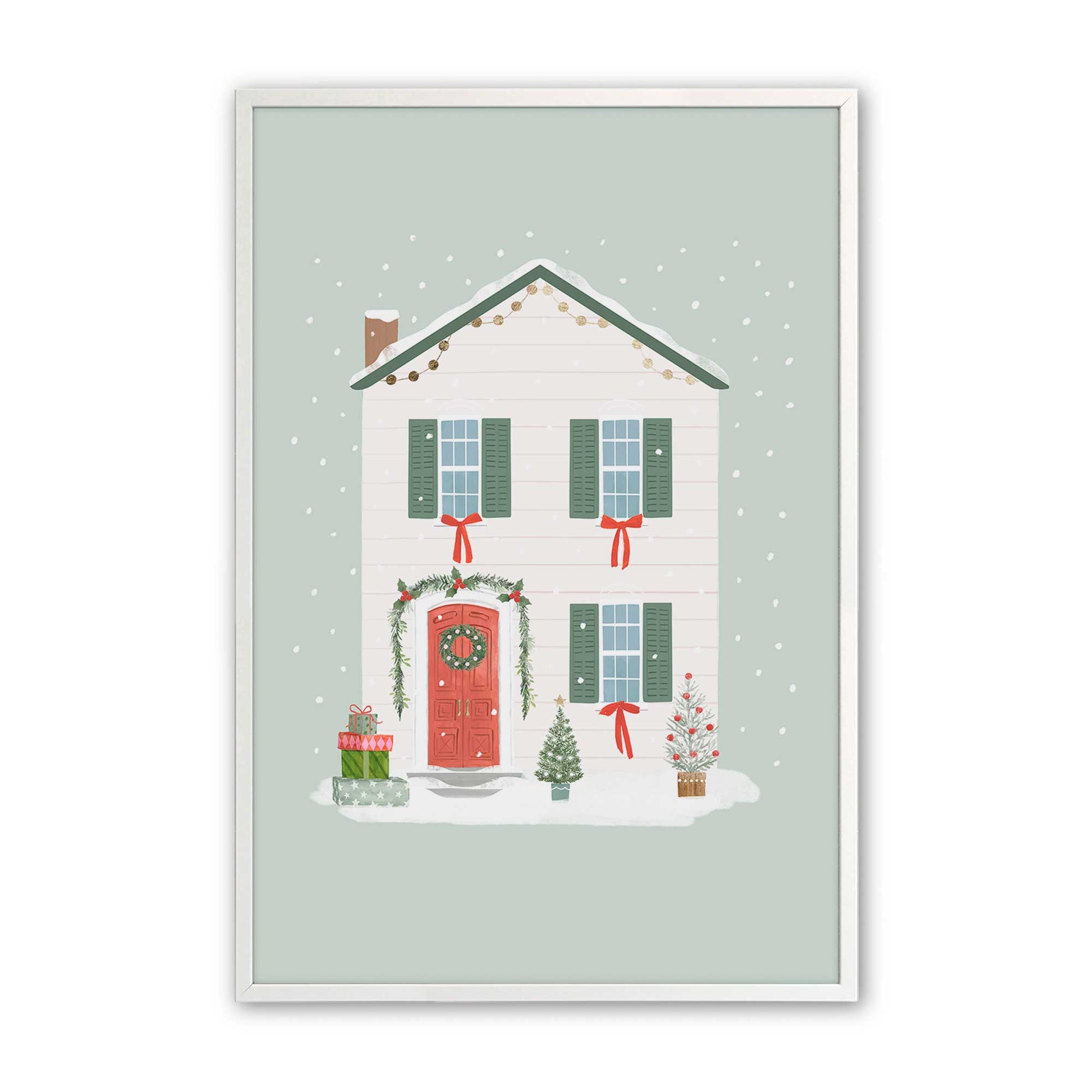 [Color:Opaque White], Picture of art in a Opaque White frame