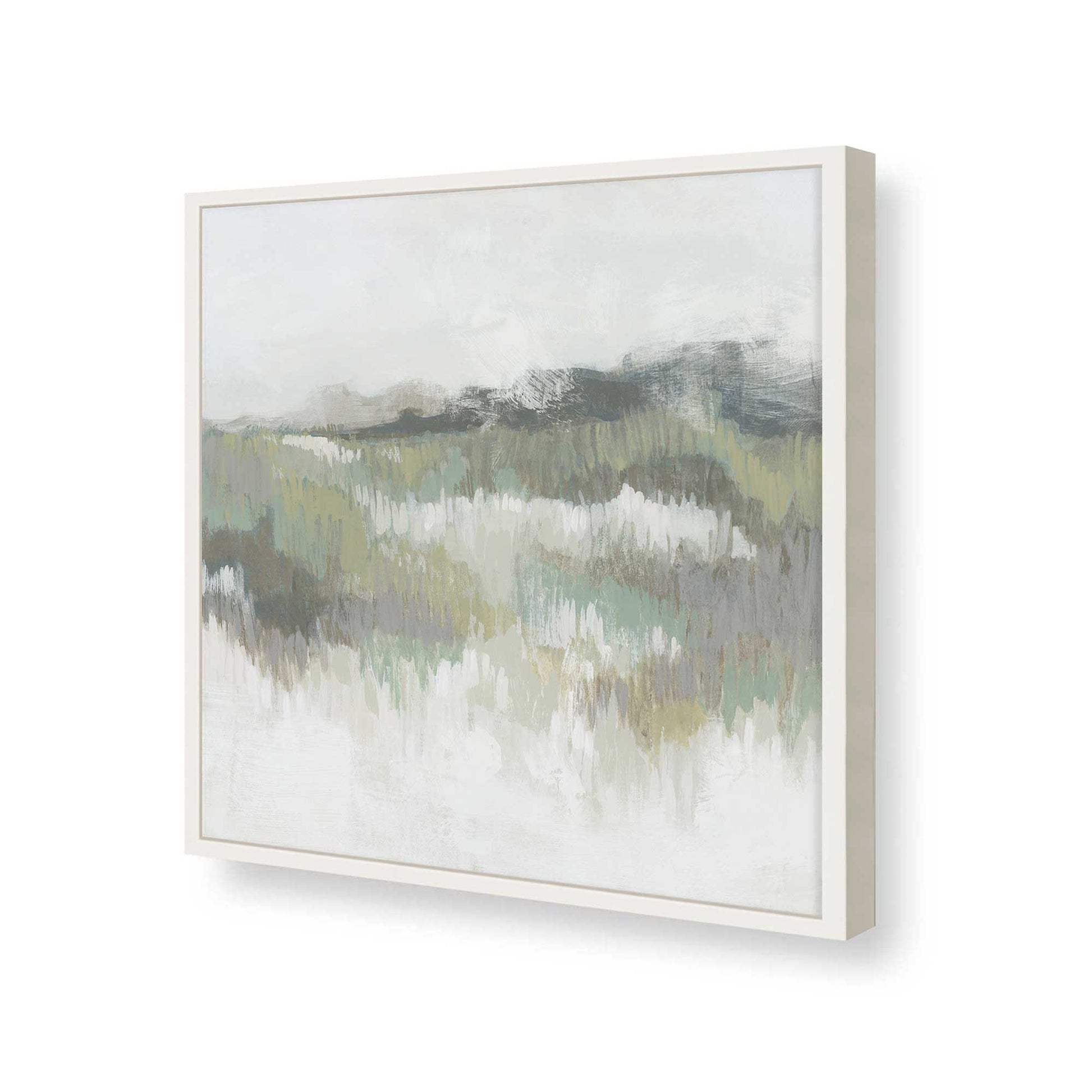 [Color:Opaque White], Picture of art in a Opaque White frame of the corner