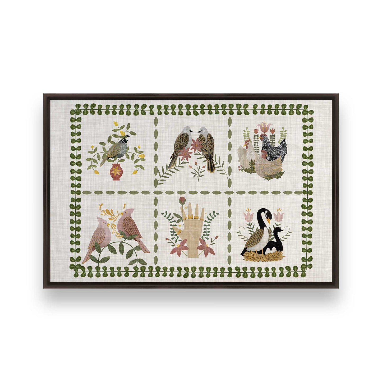 [Color:Espresso], Picture of art in an espresso frame