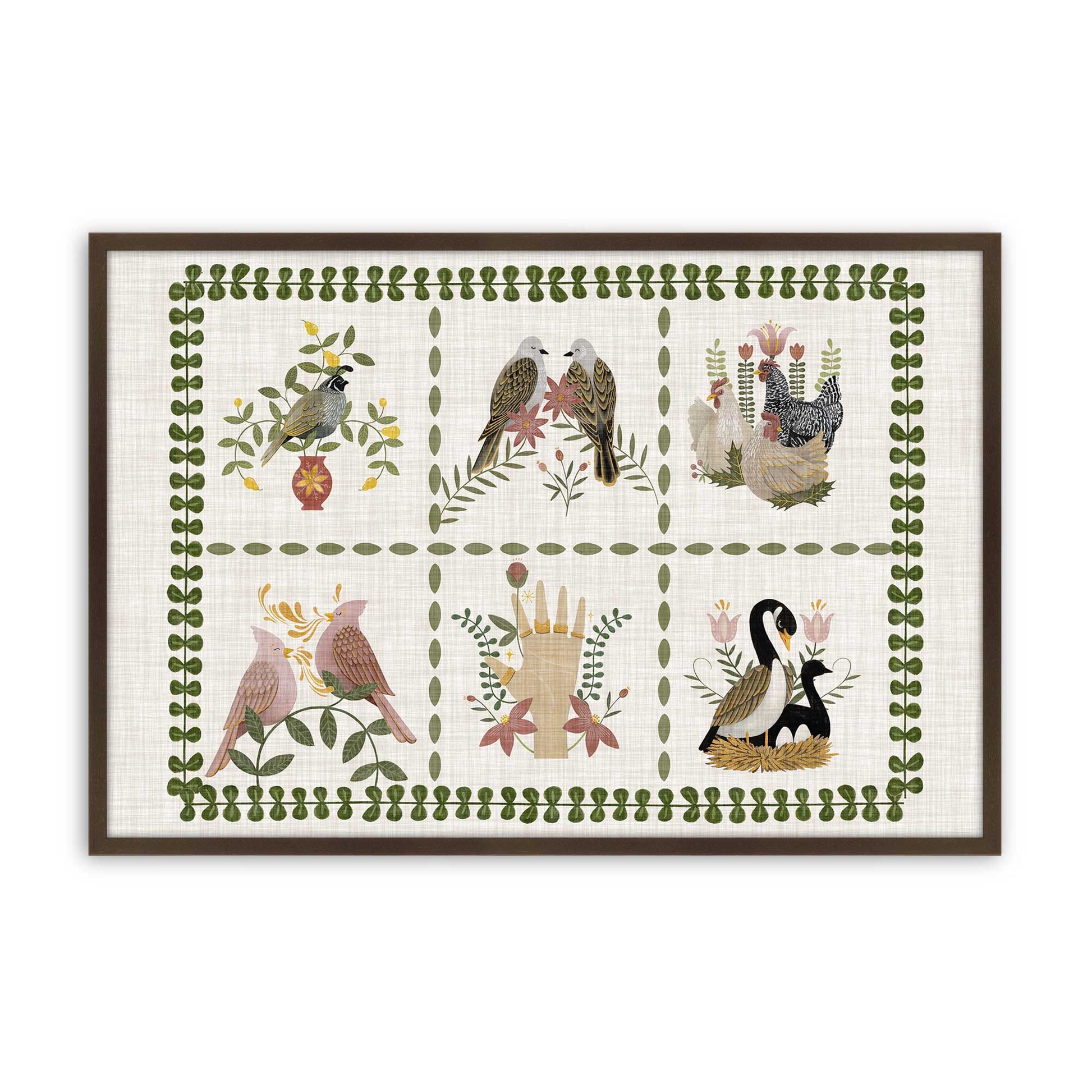 [Color:Belvinder Brown], Picture of art in a Belvinder Brown frame