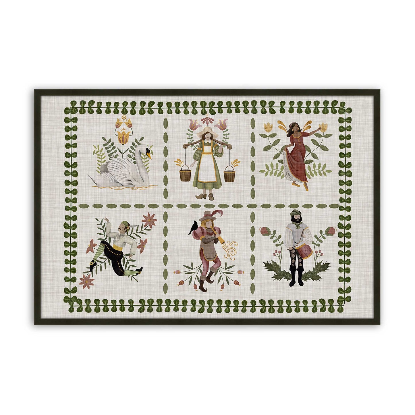 [Color:Satin Black], Picture of art in a Satin Black frame