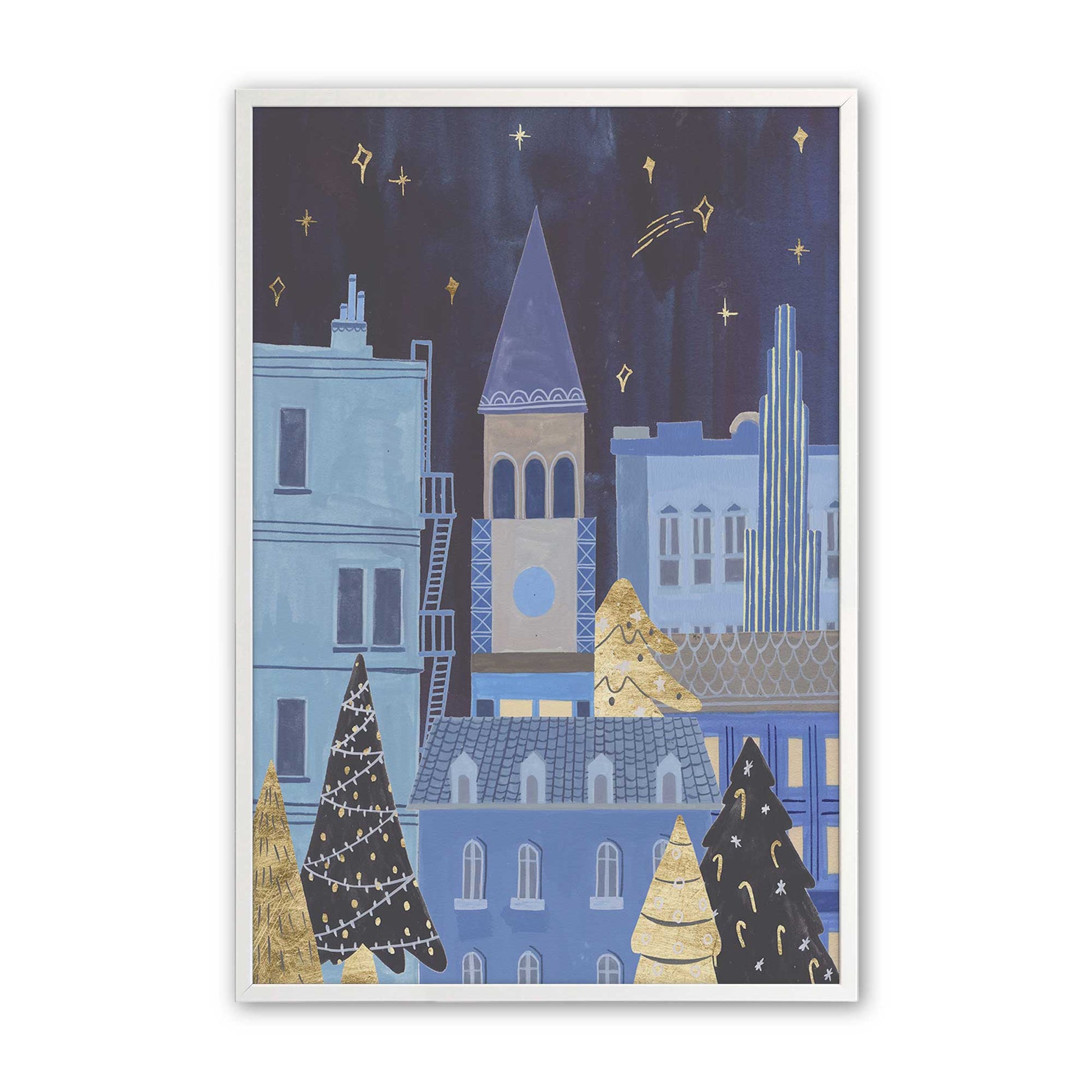 [Color:Opaque White], Picture of art in an Opaque White frame