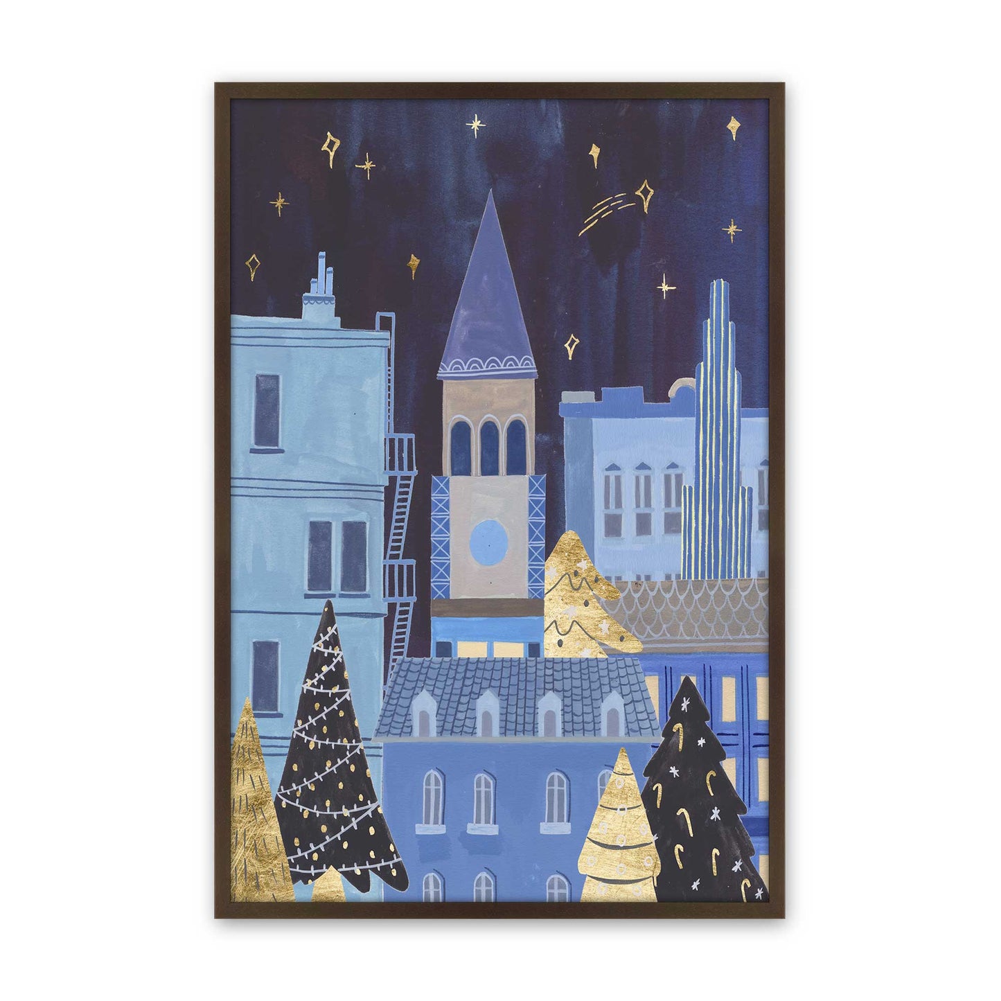 [Color:Belvinder Brown], Picture of art in a Belvinder Brown frame