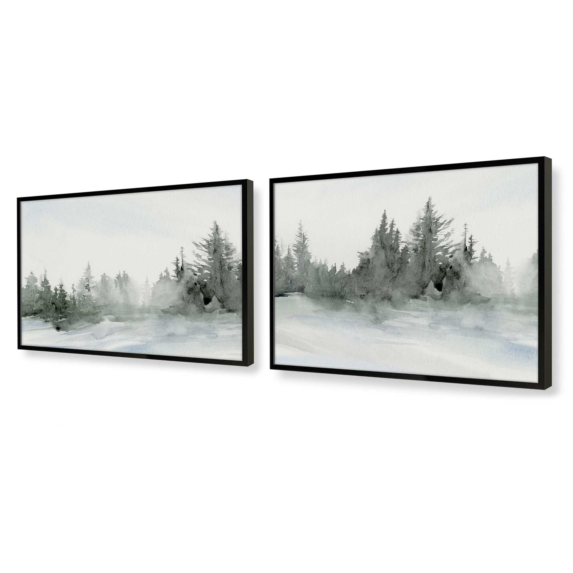 [Color:Satin Black], Picture of art in a Satin Black frame at an angle