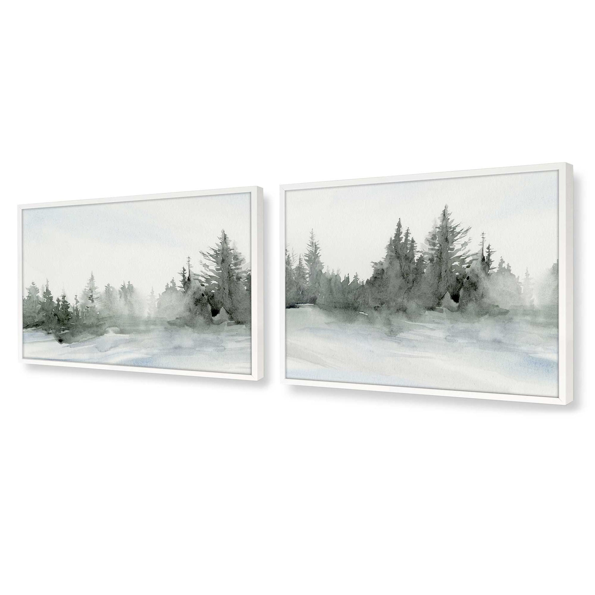 [Color:Opaque White], Picture of art in a Opaque White frame at an angle