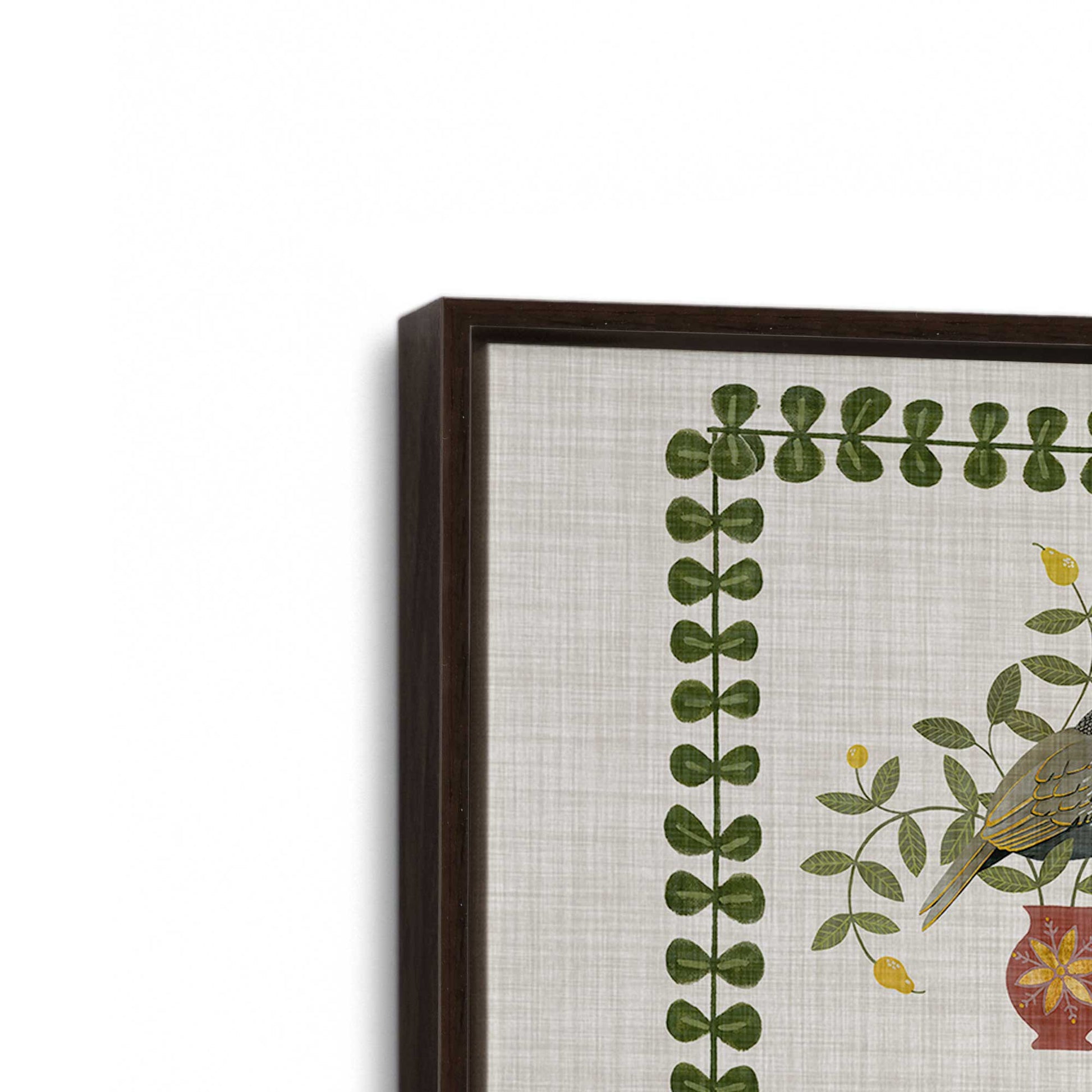 [Color:Espresso], Picture of the corner of the art