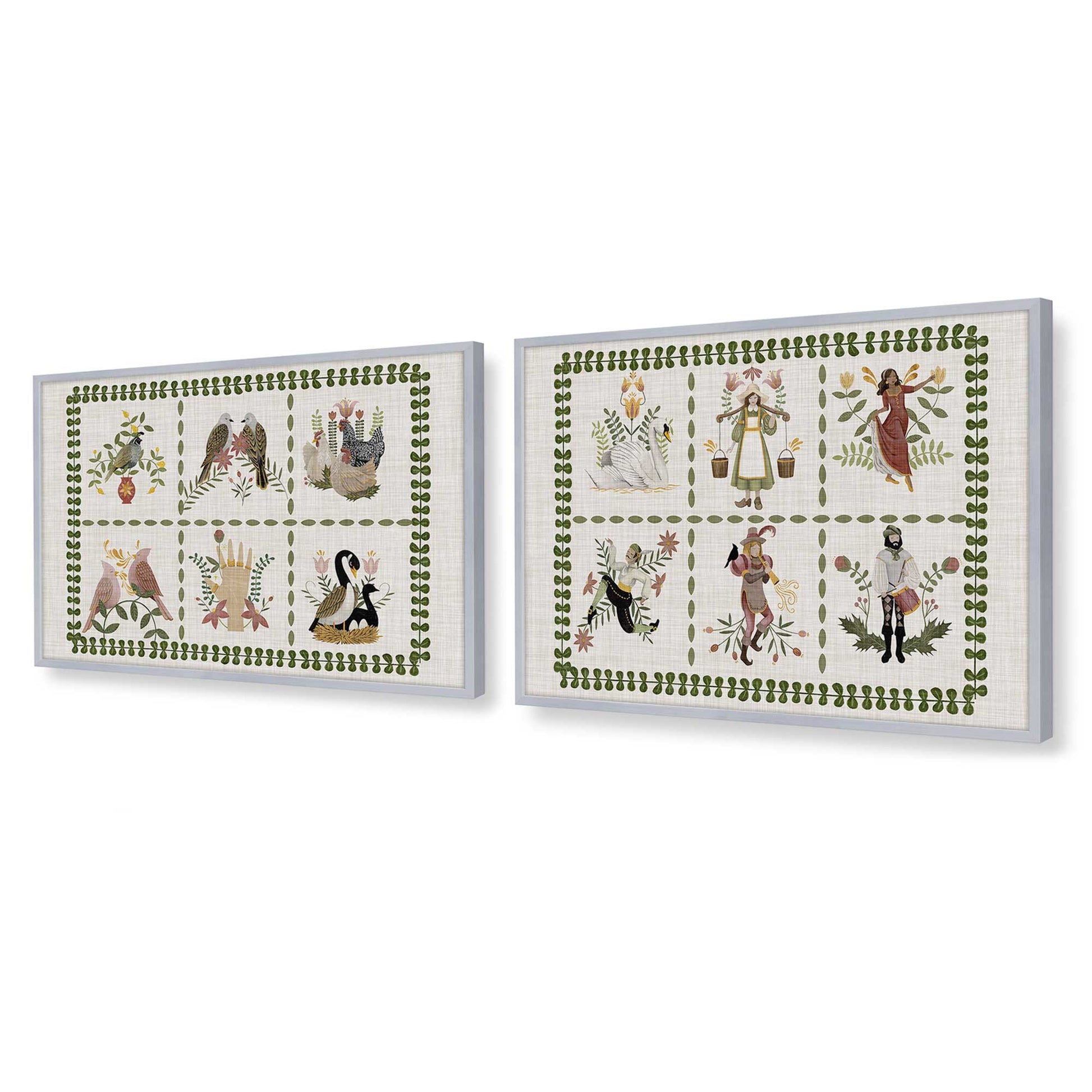 [Color:Polished Chrome], Picture of art in a Polished Chrome frame at an angle