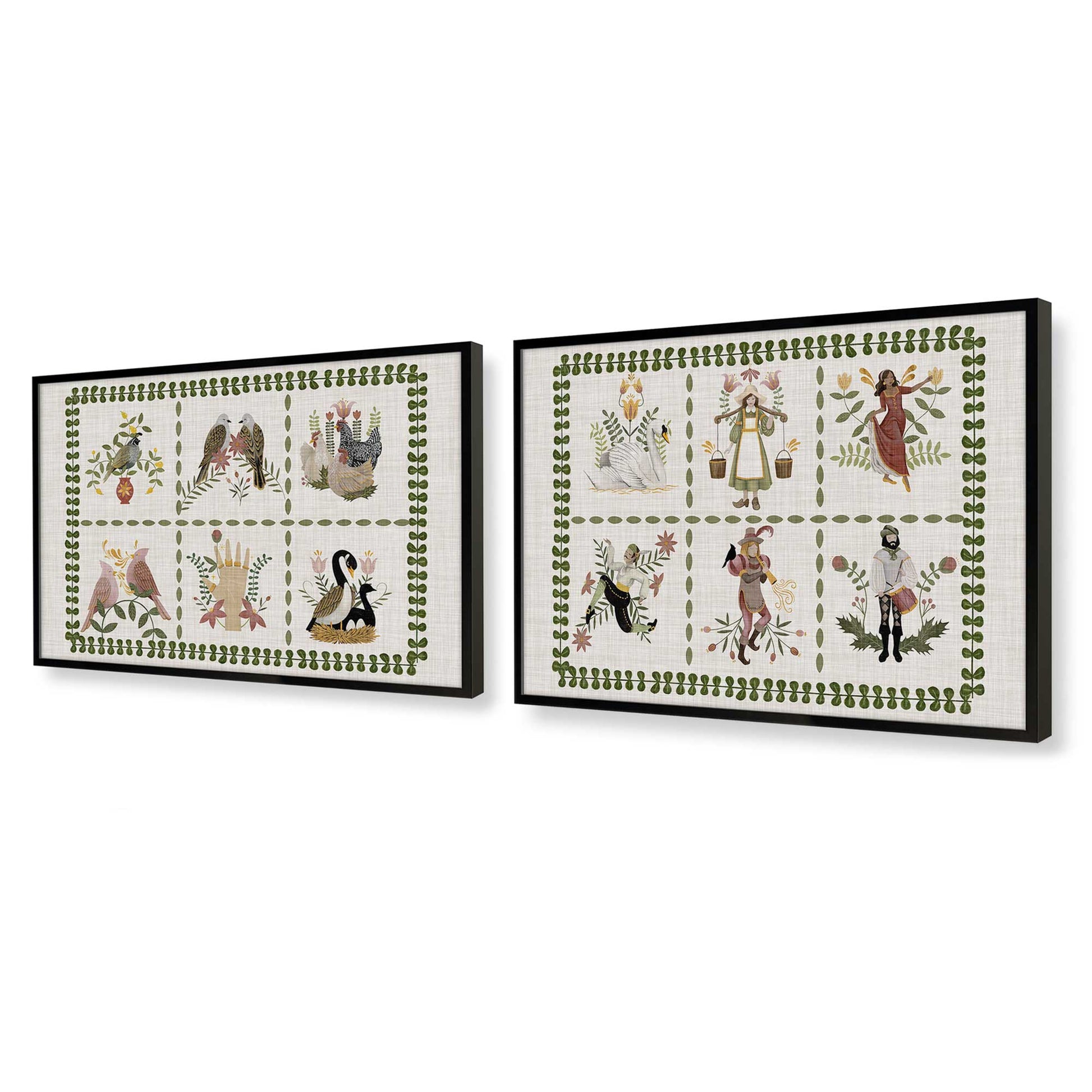 [Color:Satin Black], Picture of art in a Satin Black frame at an angle