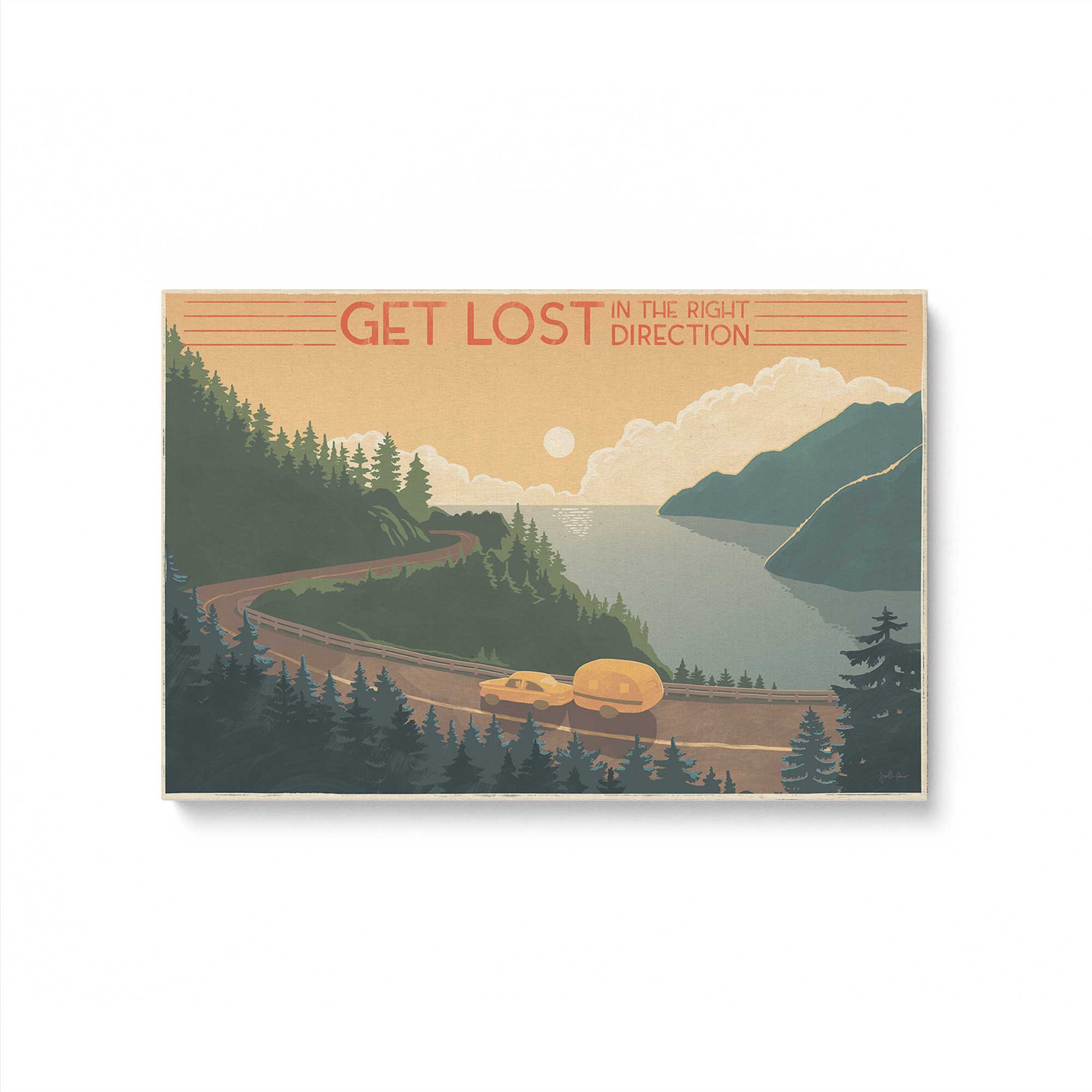 Chasing sunsets stretched canvas print