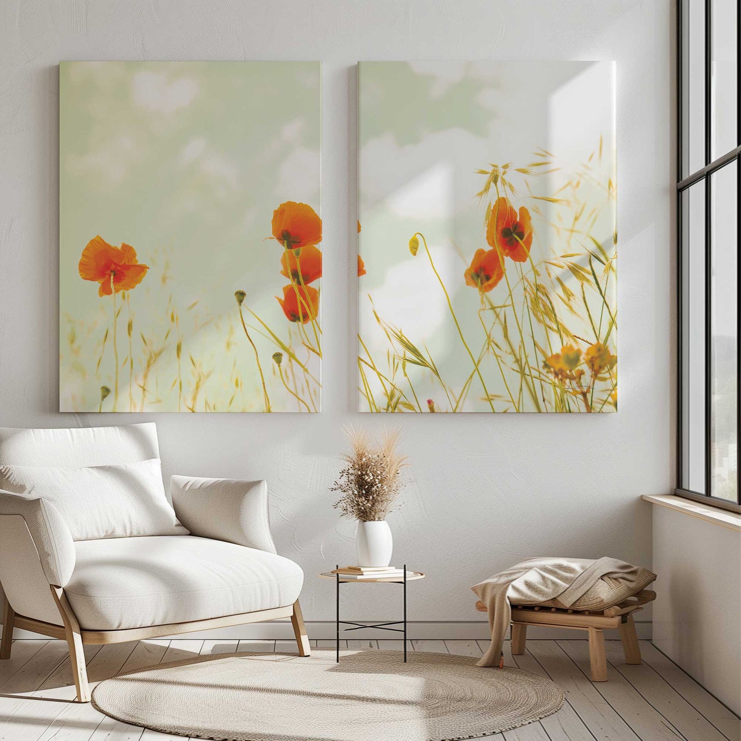 [Color:Stretched Canvas], Picture of art in a room