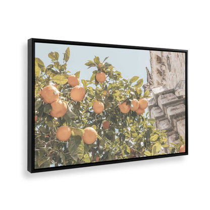 [Color:Satin Black], Picture of art in a Satin Black frame at an angle