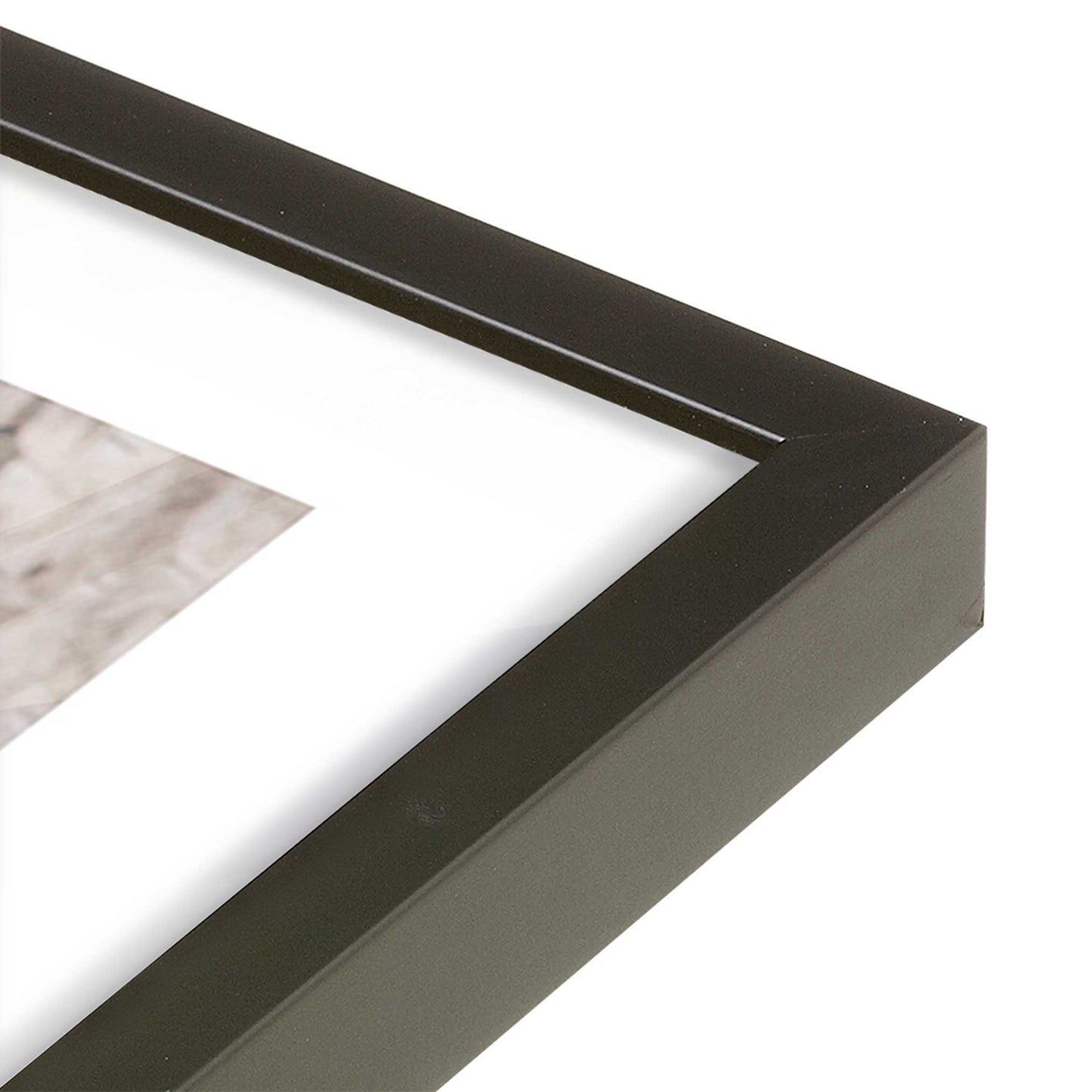 Picture of art in a Satin Black frame of the corner