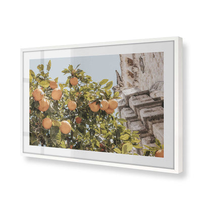 [Color:Opaque White], Picture of art in a Opaque White frame at an angle