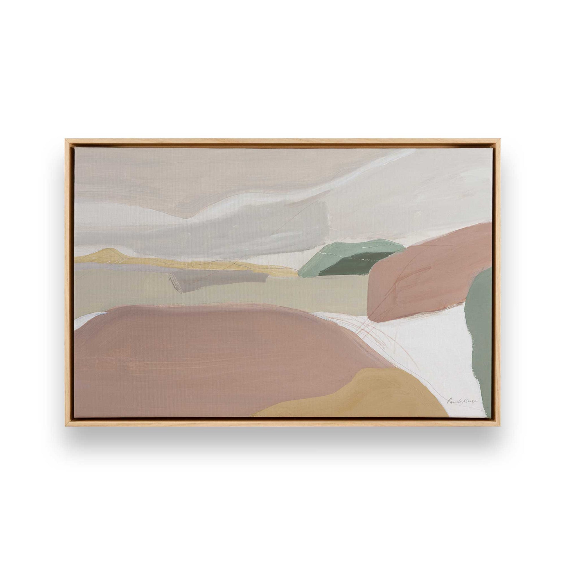 [Color:American Maple] Picture of art in a American Maple frame