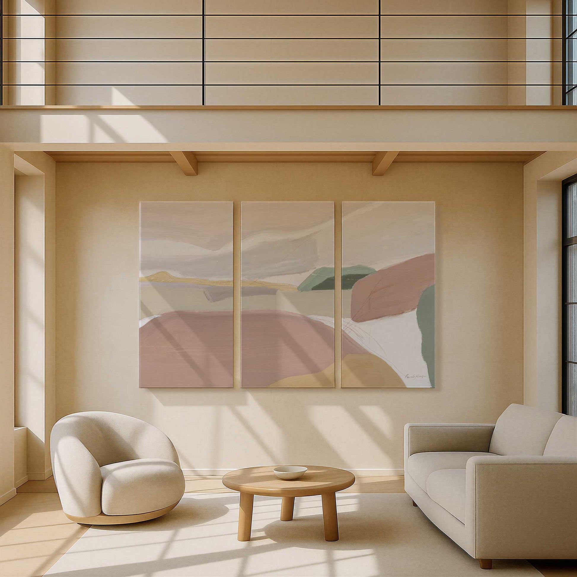 [Color:Stretched Canvas], Picture of art in a room