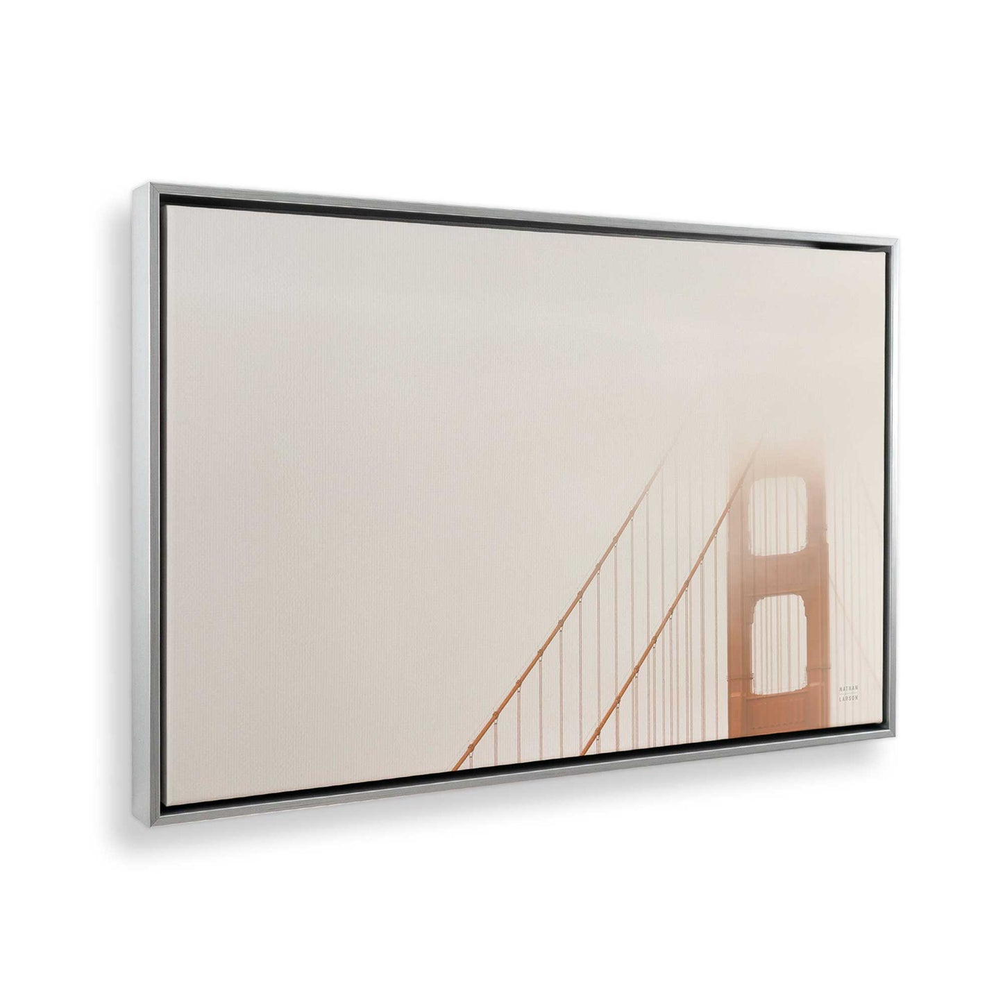 [Color:Polished Chrome] Picture of art in a Polished Chrome frame at an angle