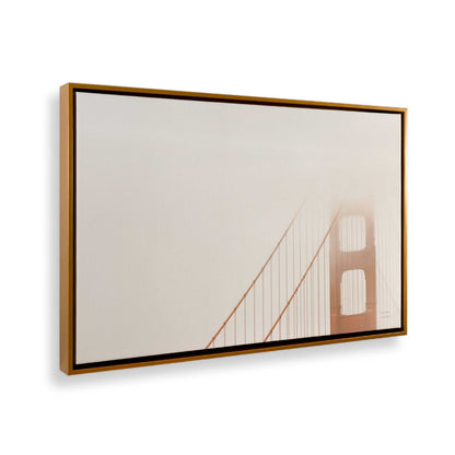 [Color:Polished Gold] Picture of art in a Polished Gold frame at an angle