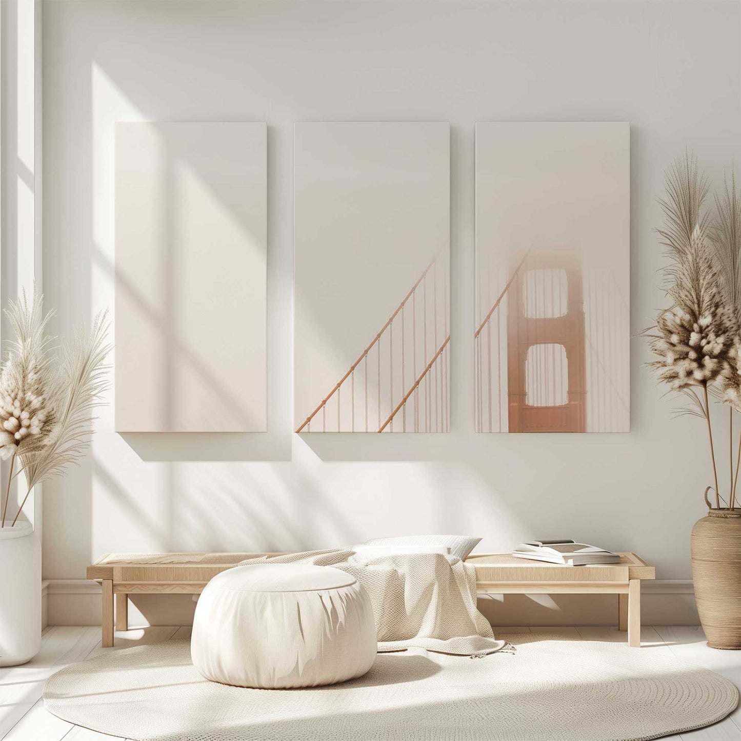 [Color:Stretched Canvas], Picture of art in a room