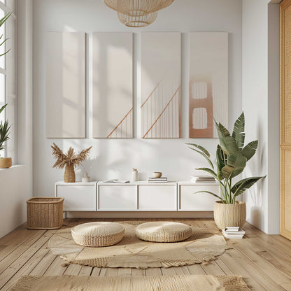 [Color:Stretched Canvas], Picture of art in a room