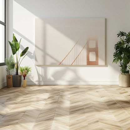 [Color:Stretched Canvas], Picture of art in a room