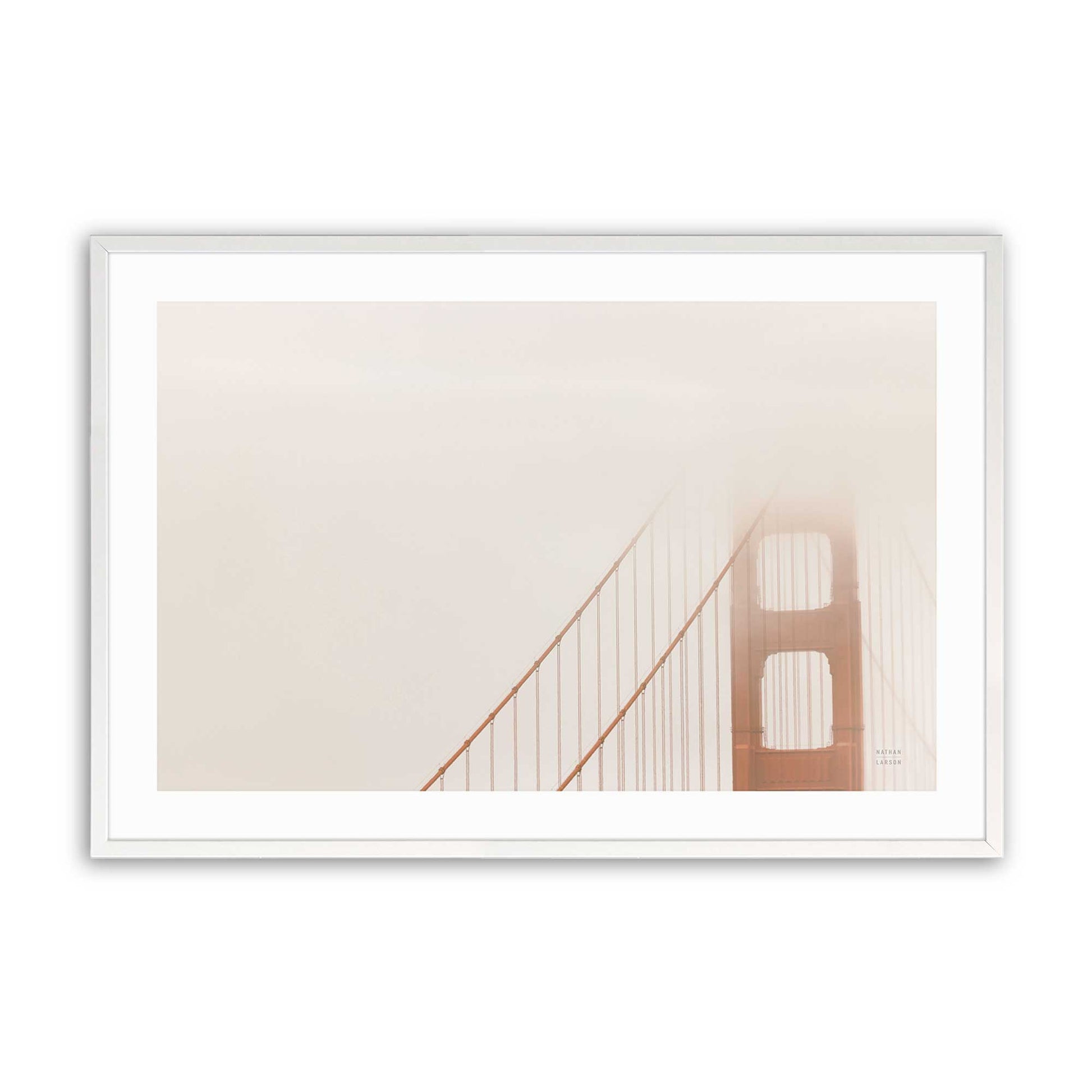 [Color:Opaque White], Picture of art in a Opaque White frame