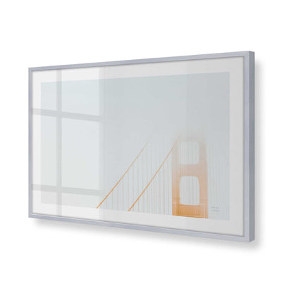 [Color:Polished Chrome], Picture of art in a Polished Chrome frame at an angle