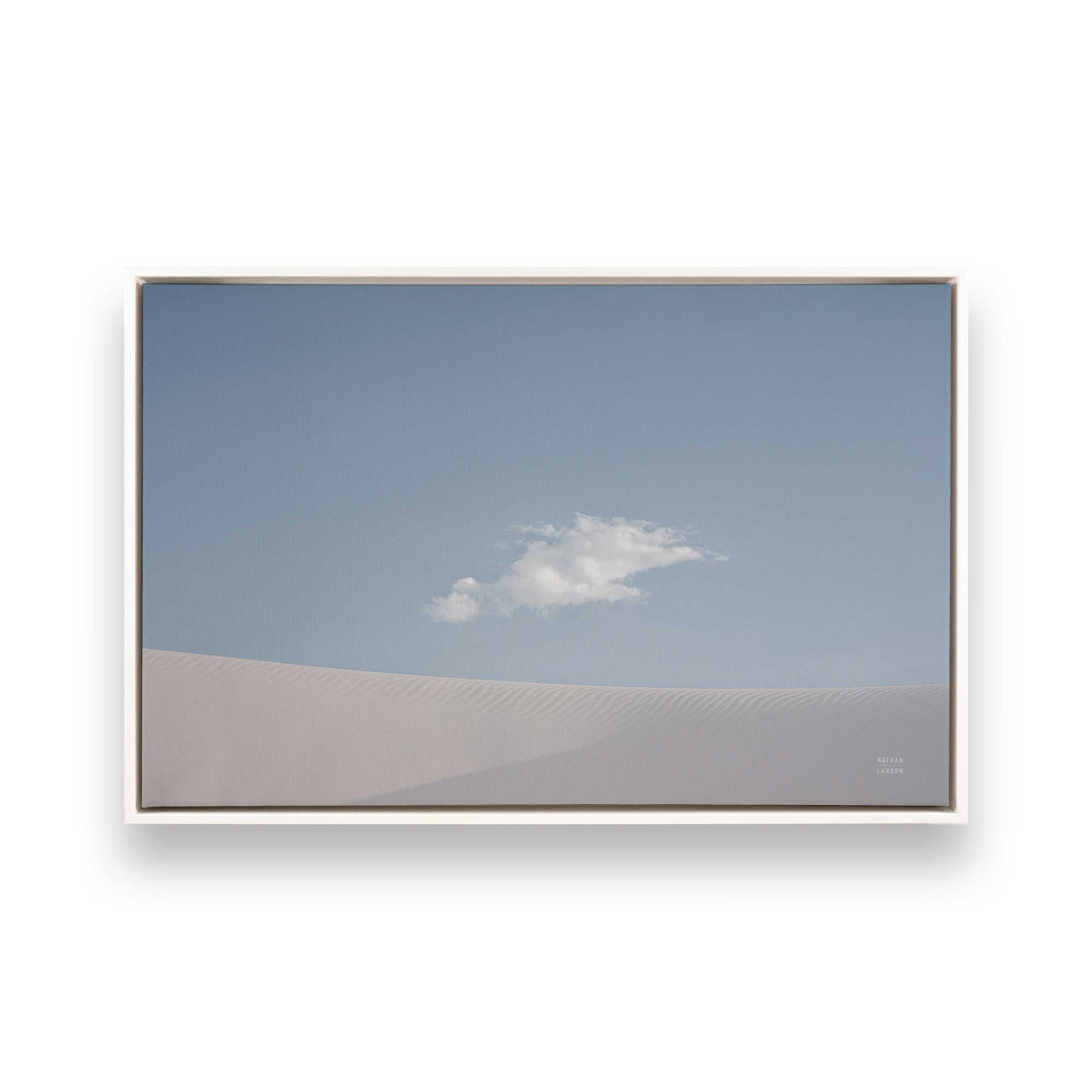 [Color:Opaque White], Picture of art in a White frame