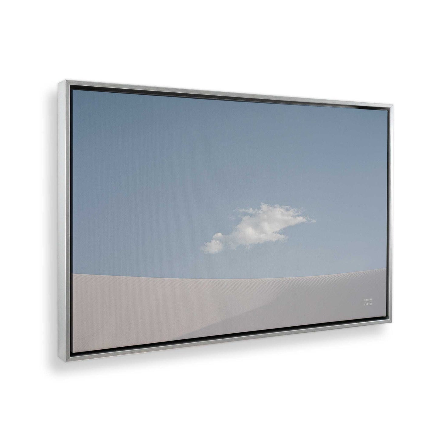 [Color:Polished Chrome] Picture of art in a Polished Chrome frame at an angle