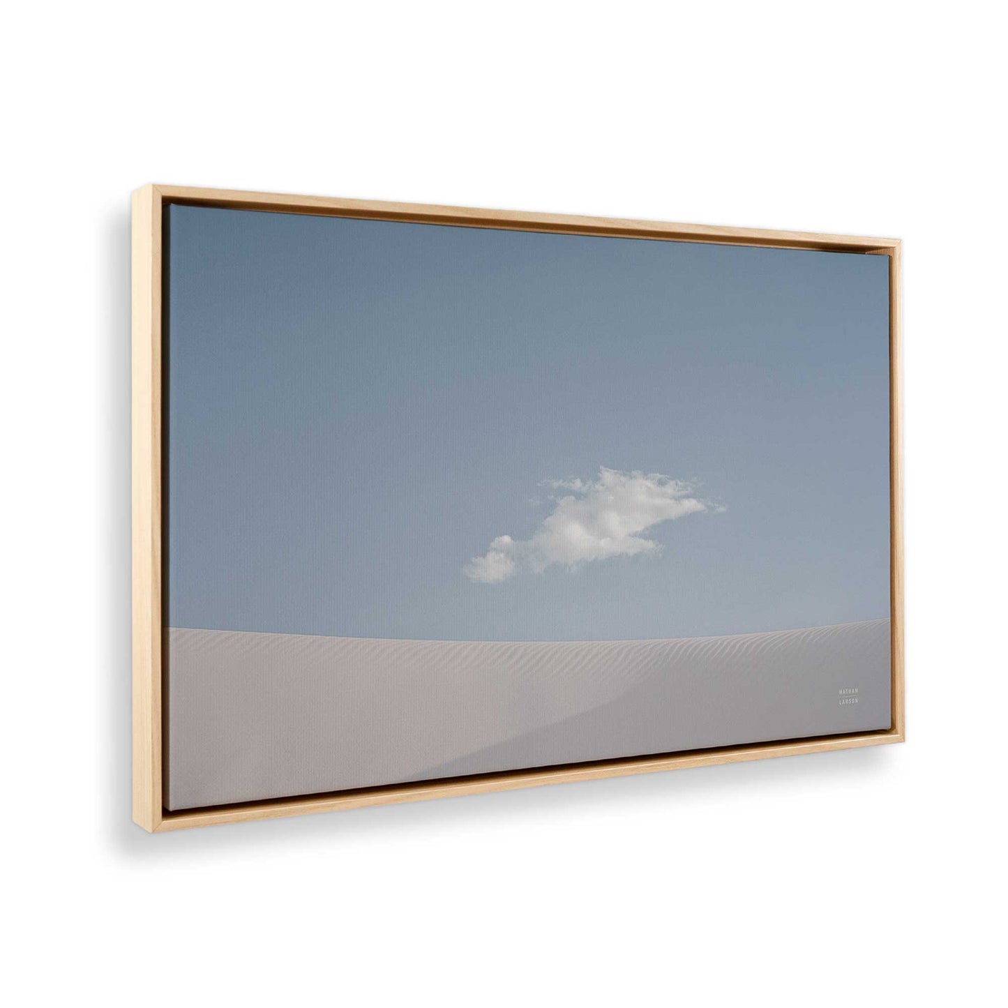 [Color:American Maple] Picture of art in a American Maple frame at an angle