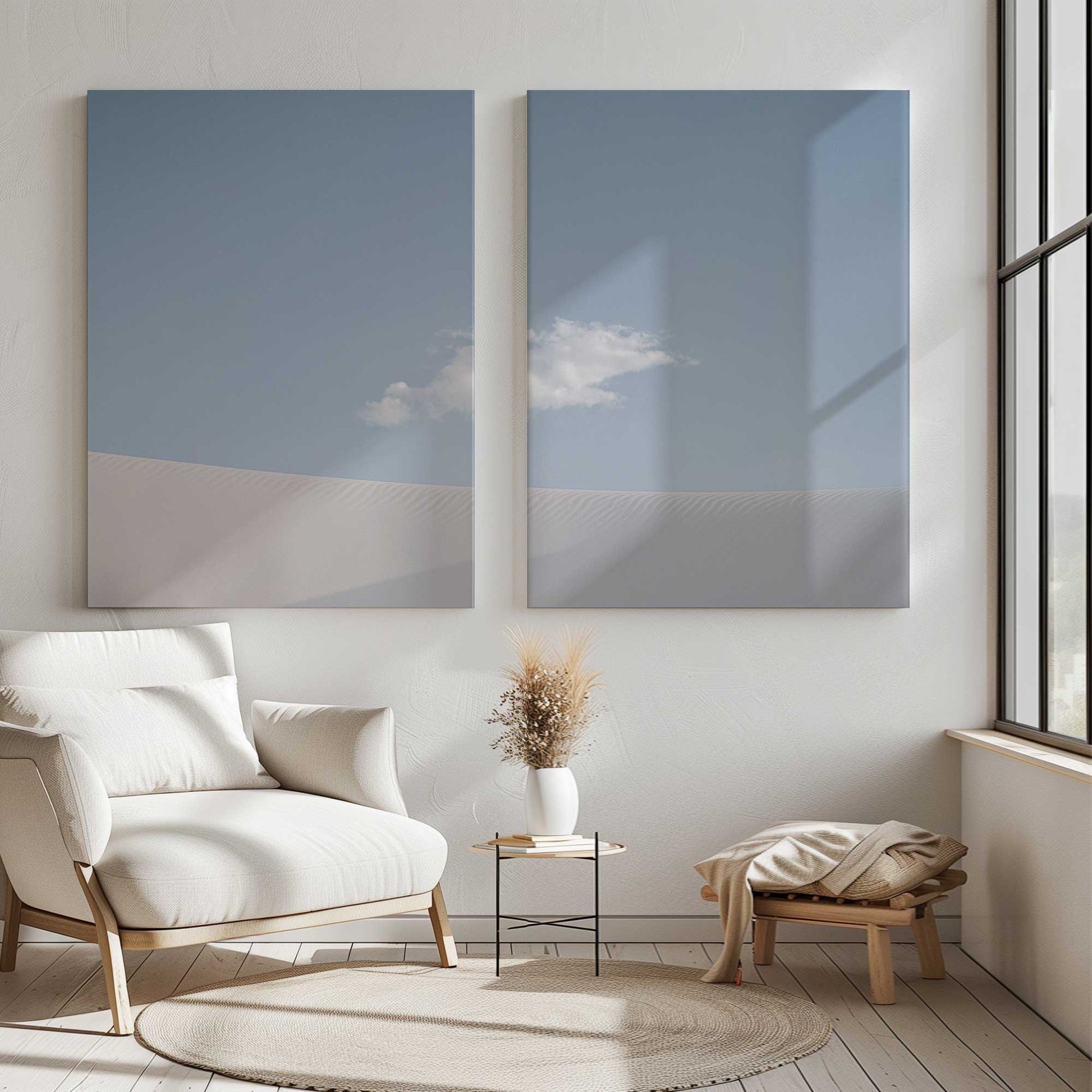 [Color:Stretched Canvas], Picture of art in a room