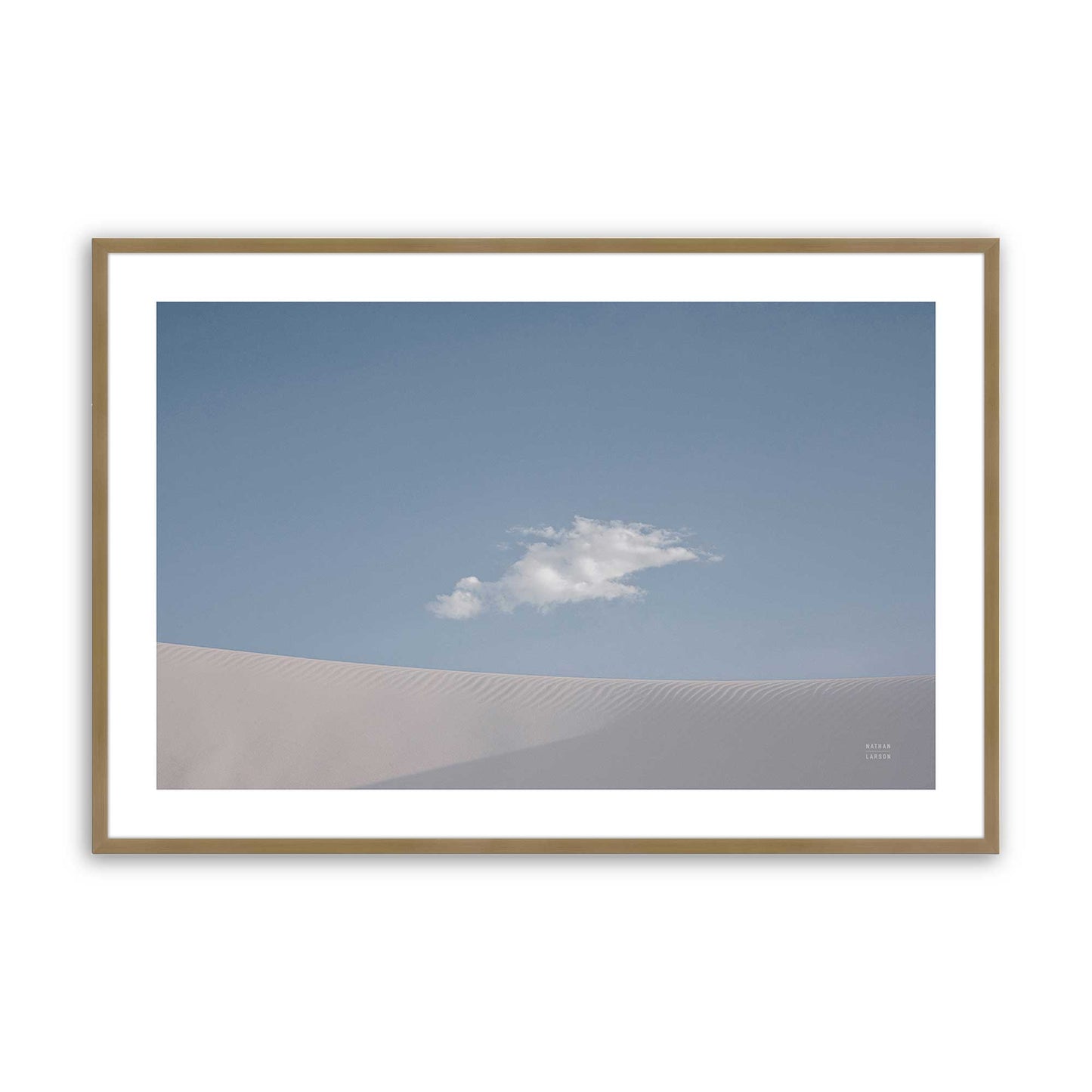 [Color:Brushed Gold], Picture of art in a Brushed Gold frame