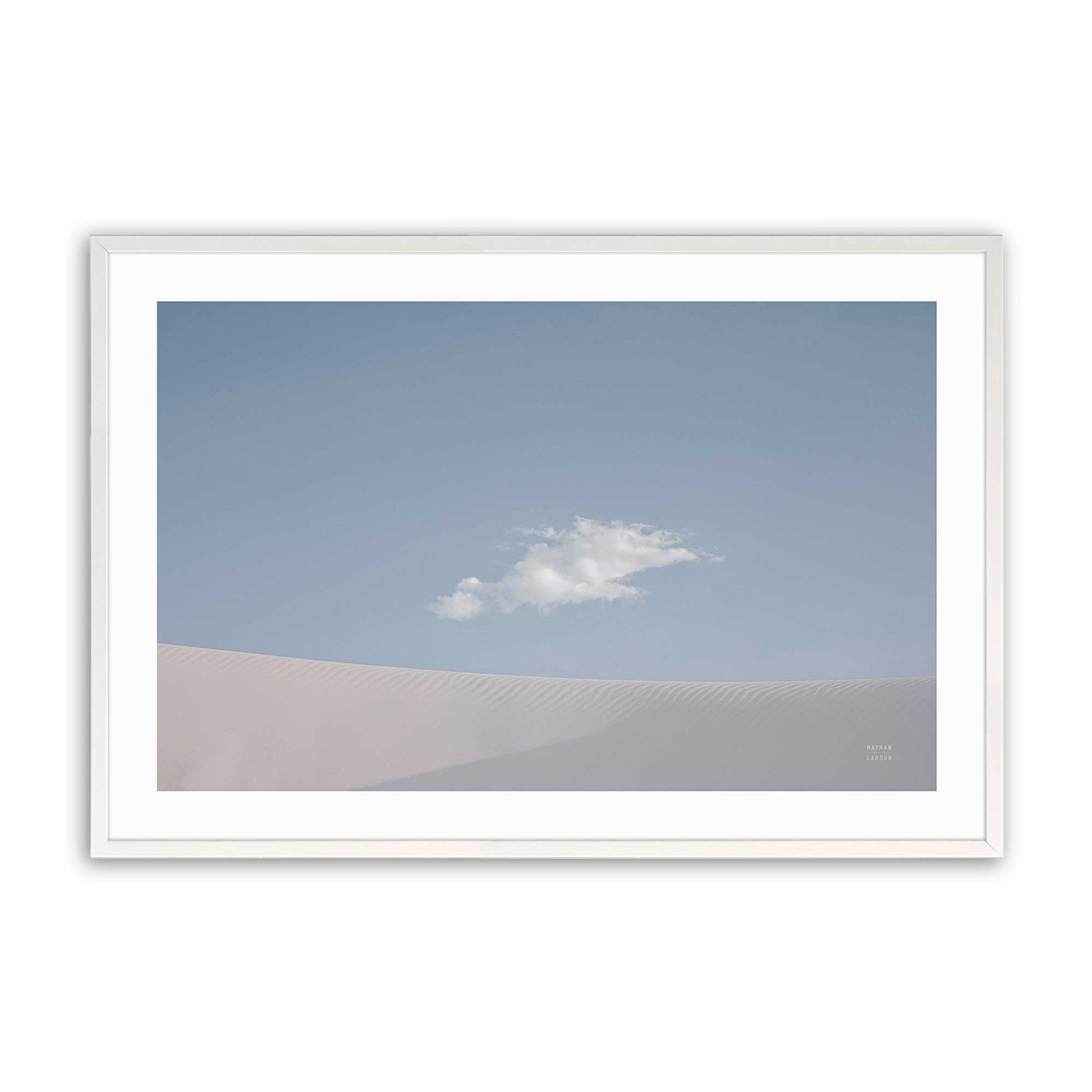 [Color:Opaque White], Picture of art in a Opaque White frame