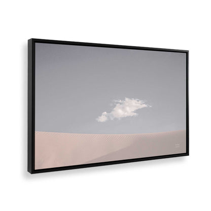 [Color:Satin Black] Picture of art in a Satin Black frame at an angle